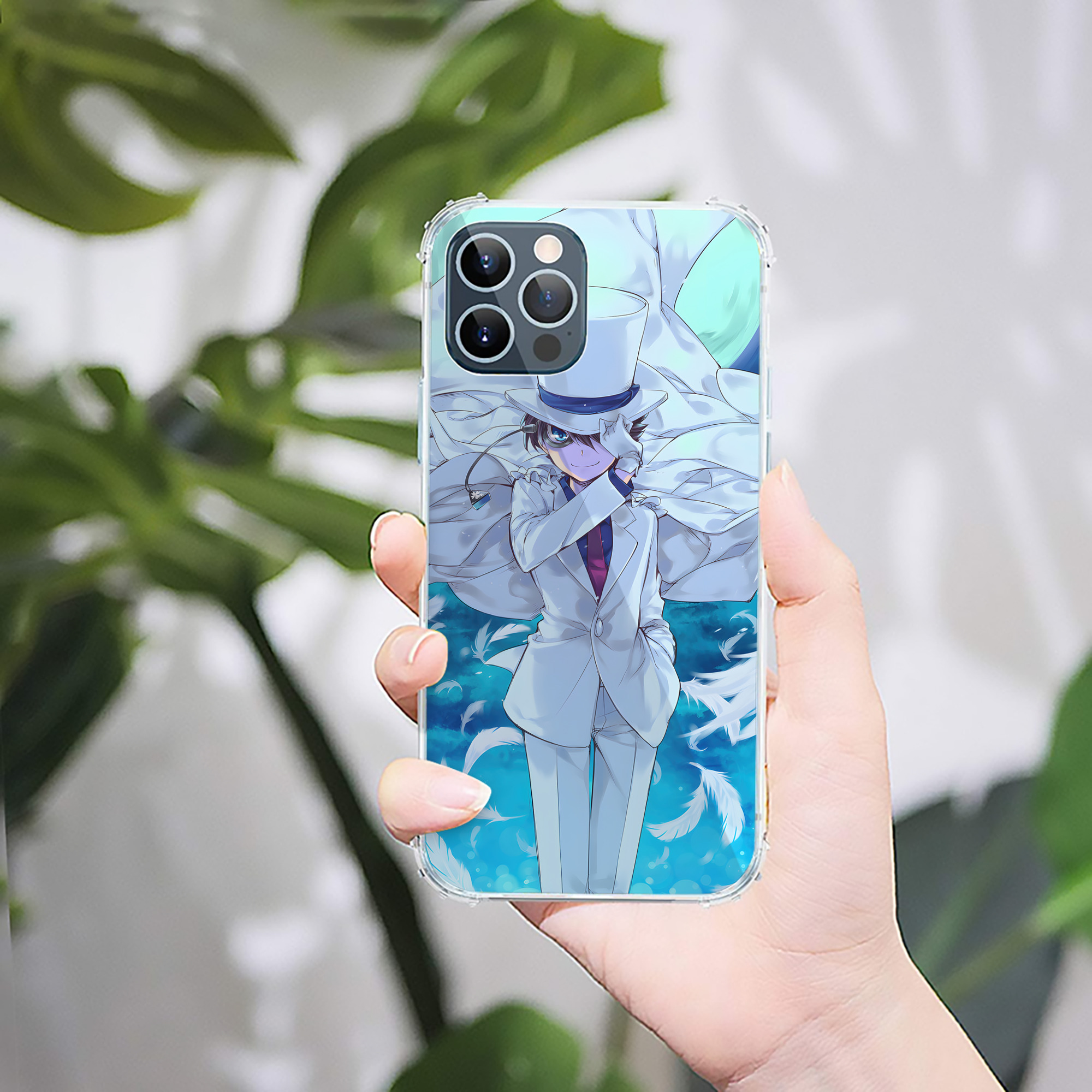 （画像用） 名探偵コナン Detective Conan 【iPhone 12シリーズ対応】透明スマホケース（クリアソフトケース）